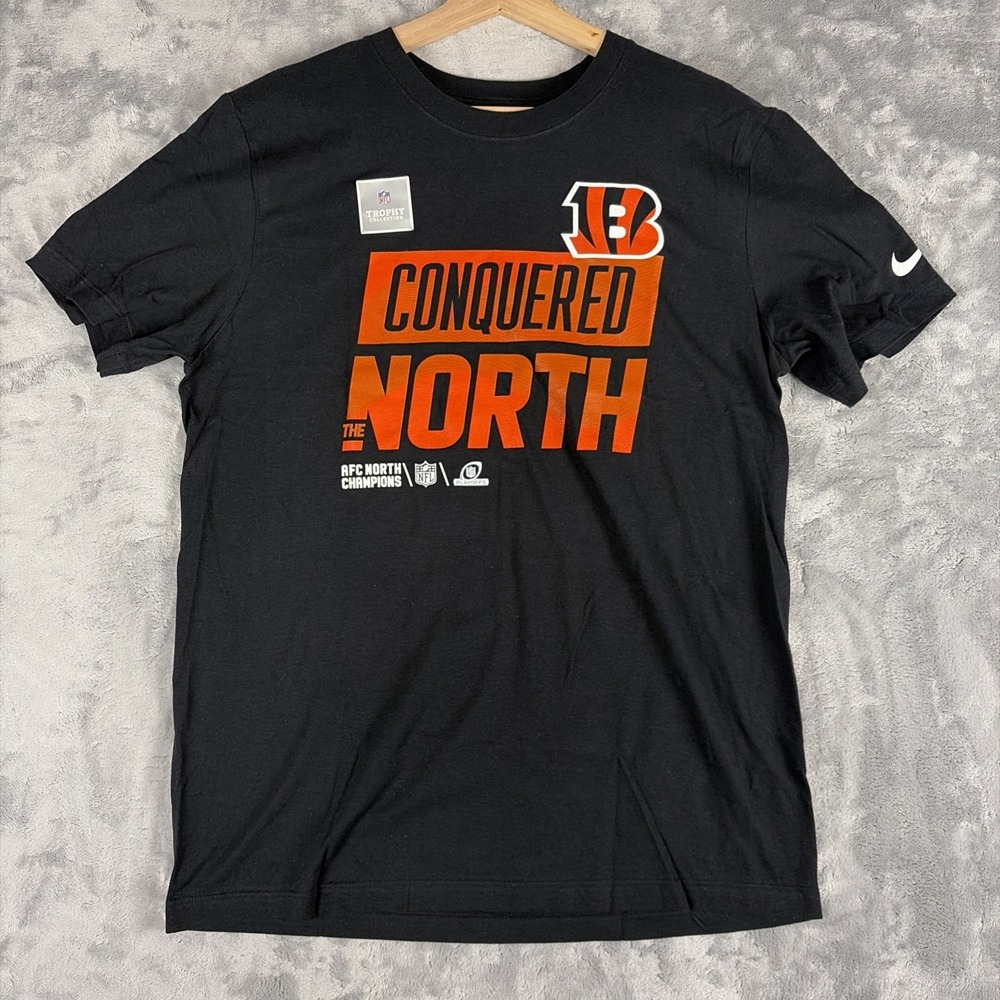 Nike Cincinnati Bengals NFL Conquered The North T-shirt Black Men's Size Medium
